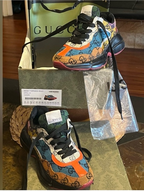 Gucci Shoes - Gucci woman Colorful Logo Sneakers